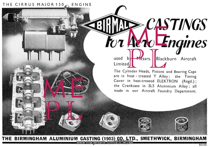: Birmal: Birmingham Aluminium - Aero Engine : Birmal: Birmingham Aluminium - Aero Engine