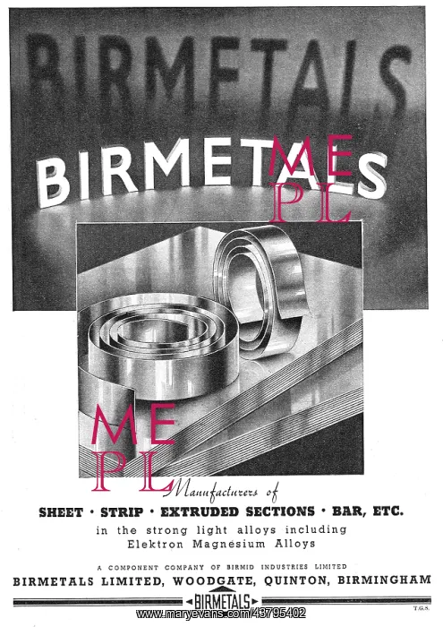 : Birmetals For Extruded, Drawn & Coated Aluminium