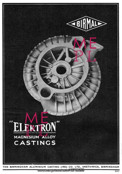 : Birmingham Aluminium - Castings - Elektron : Birmingham Aluminium - Castings - Elektron