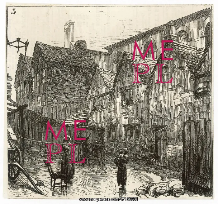 : BIRMINGHAM SLUM 1876 : BIRMINGHAM SLUM 1876