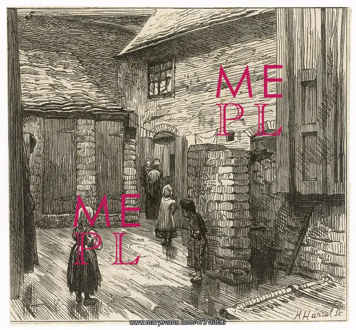 : BIRMINGHAM SLUM 1876 : BIRMINGHAM SLUM 1876
