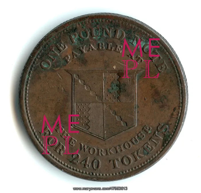 : Birmingham workhouse penny, 1812 : Birmingham workhouse penny, 1812