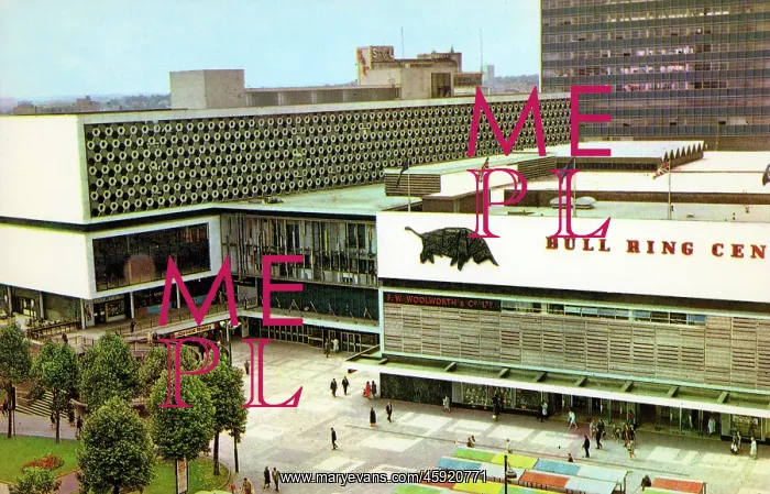: Birmingham's Bull Ring Centre - 1960s : Birmingham's Bull Ring Centre - 1960s