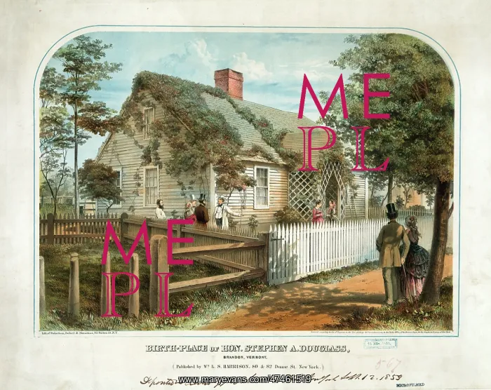 : Birth-place of Hon. Stephen A. Douglass, Brandon, Vermont : Birth-place of Hon. Stephen A. Douglass, Brandon, Vermont