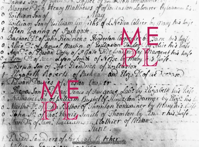 : BIRTH REGISTER 1760S : BIRTH REGISTER 1760S