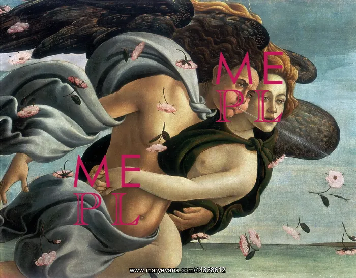: The birth of Venus, detail : The birth of Venus, detail