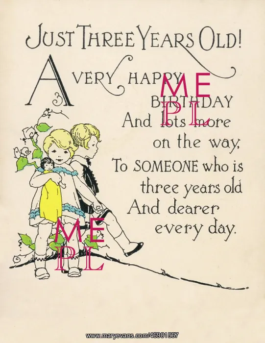 : A Third Birthday Card : A Third Birthday Card