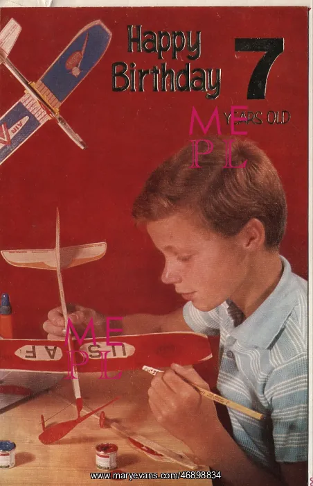 : Birthday card - 7 years old : Birthday card - 7 years old