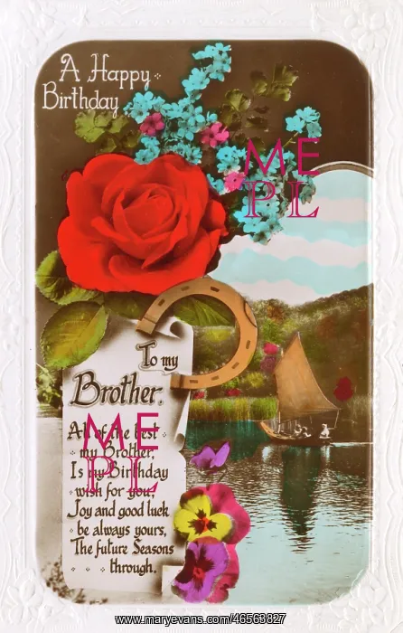: Birthday card for a brother : Birthday card for a brother