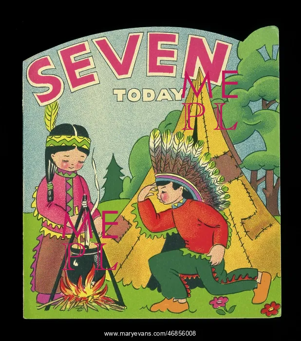 : Birthday card, seven today : Birthday card, seven today