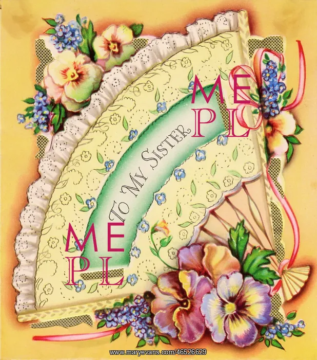 : Birthday card for a sister : Birthday card for a sister