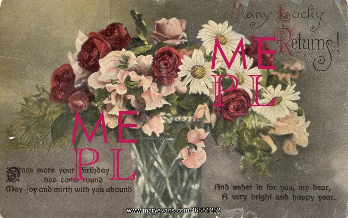 : Birthday postcard from one sister to another : Birthday postcard from one sister to another