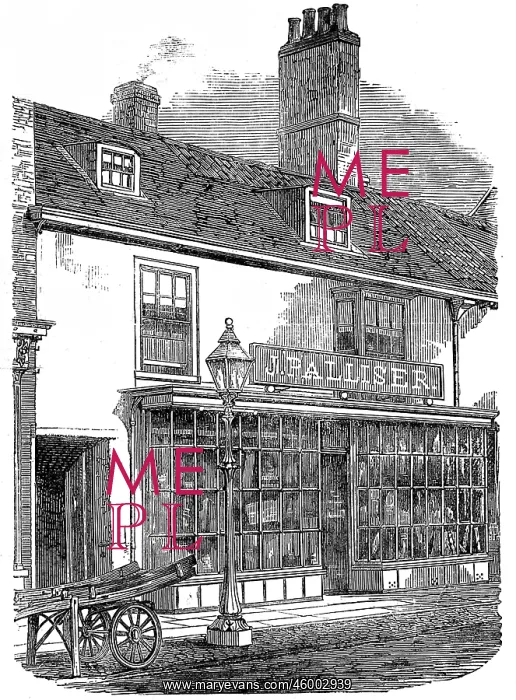 : Birthplace of Sir John Franklin, Spilsby, Lincolnshire, 1859 : Birthplace of Sir John Franklin, Spilsby, Lincolnshire, 1859