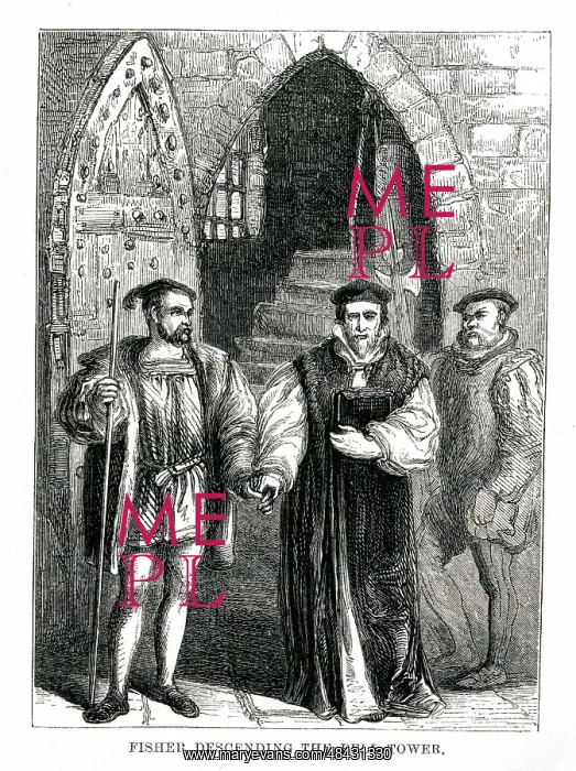 : Bishop John Fisher prior to execution, Tower of London : Bishop John Fisher prior to execution, Tower of London