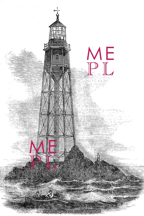 : The Bishop Rock Lighthouse, Scilly Isles 1849 : The Bishop Rock Lighthouse, Scilly Isles 1849