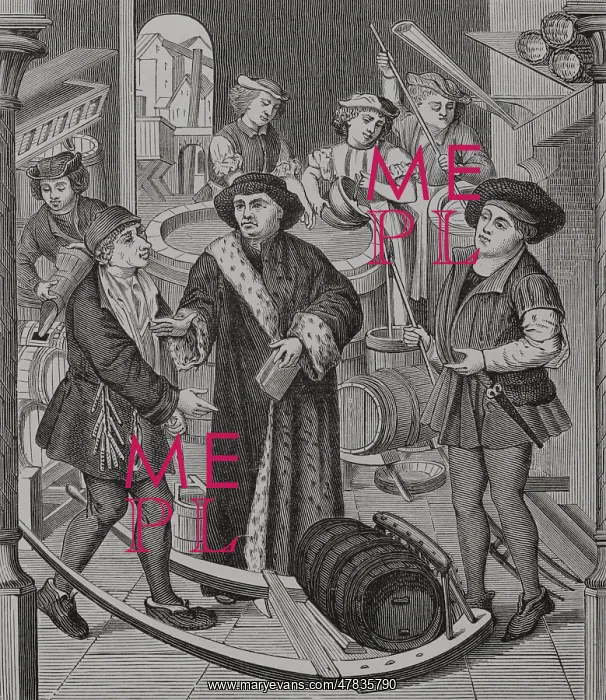 : The bishop of Tournai receiving the tithe of beer : The bishop of Tournai receiving the tithe of beer