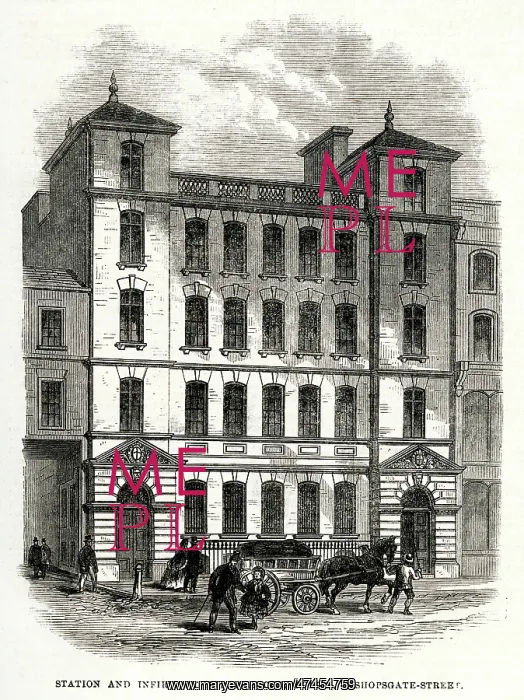 : Bishopsgate police station 1866 : Bishopsgate police station 1866