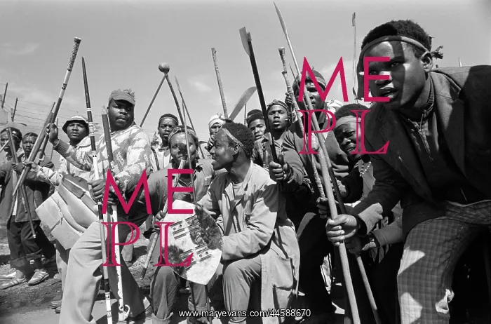 : Black African protesters, armed with cultural : Black African protesters, armed with cultural