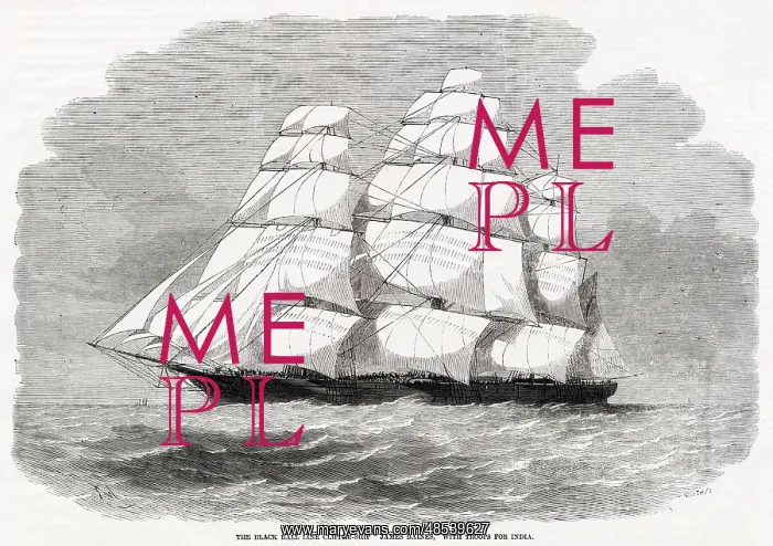  : The Black Ball LIne Clipper Ship James Baines