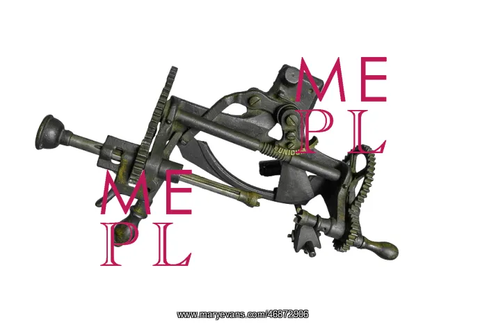 : Black cast iron apple corer and peeler : Black cast iron apple corer and peeler