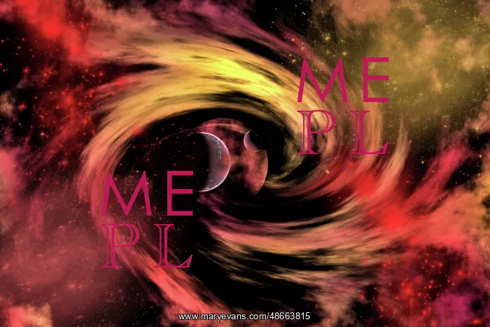 : A black hole pulling in planets in its gravitational field : A black hole pulling in planets in its gravitational field