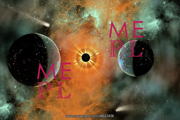 : A black hole pulling in planets in its gravitational field : A black hole pulling in planets in its gravitational field
