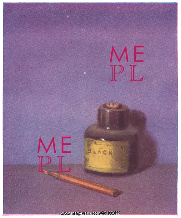 : Black Ink. A minimalistic still life painting of a yellow colouring pencil : Black Ink. A minimalistic still life painting of a yellow colouring pencil