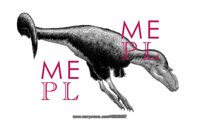 : Black ink drawing of Gorgosaurus libratus : Black ink drawing of Gorgosaurus libratus