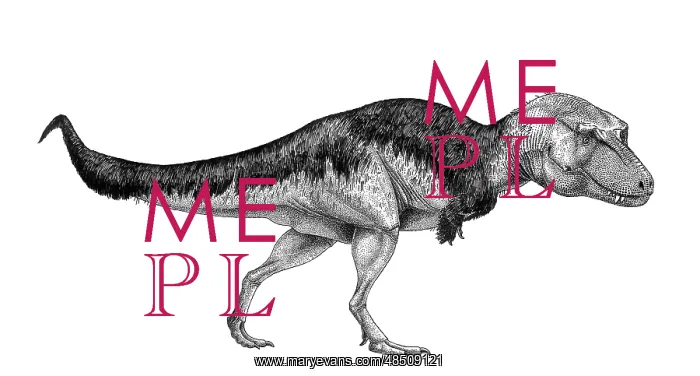 : Black ink drawing of Lythronax argestes : Black ink drawing of Lythronax argestes