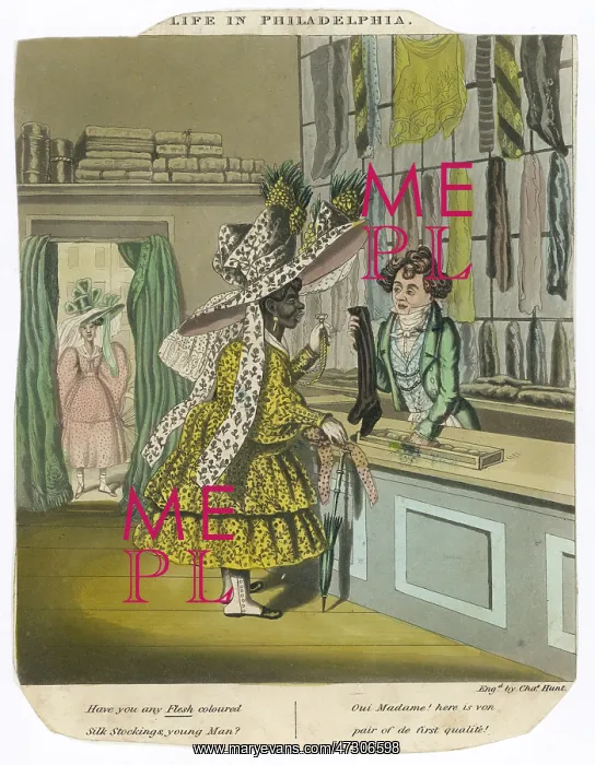 : BLACK LADY BUYS STOCKING : BLACK LADY BUYS STOCKING