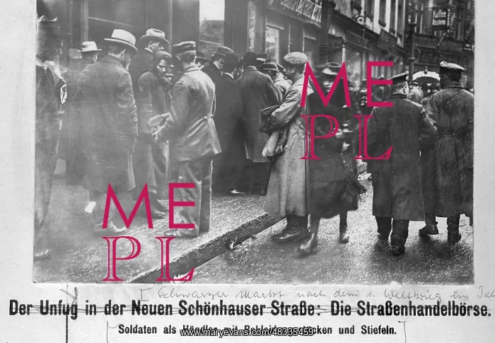 : Black market in Berlin, 1919 : Black market in Berlin, 1919