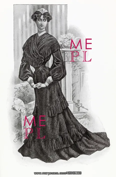 : Black mourning clothing 1904 : Black mourning clothing 1904