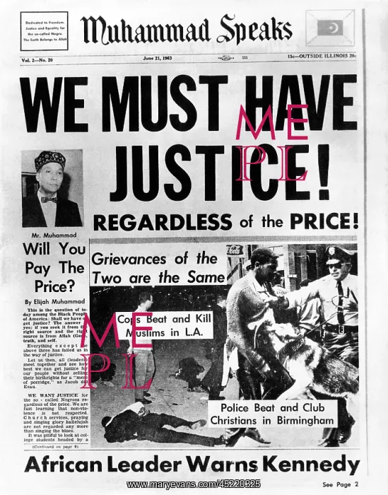 : Black Muslim newspaper, Muhammad Speaks, ? : Black Muslim newspaper, Muhammad Speaks, ?