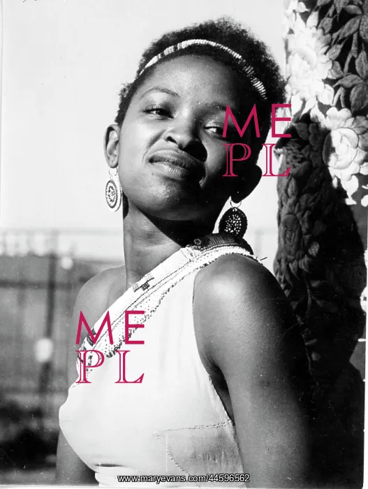 : Black and white portrait of singer and performer : Black and white portrait of singer and performer