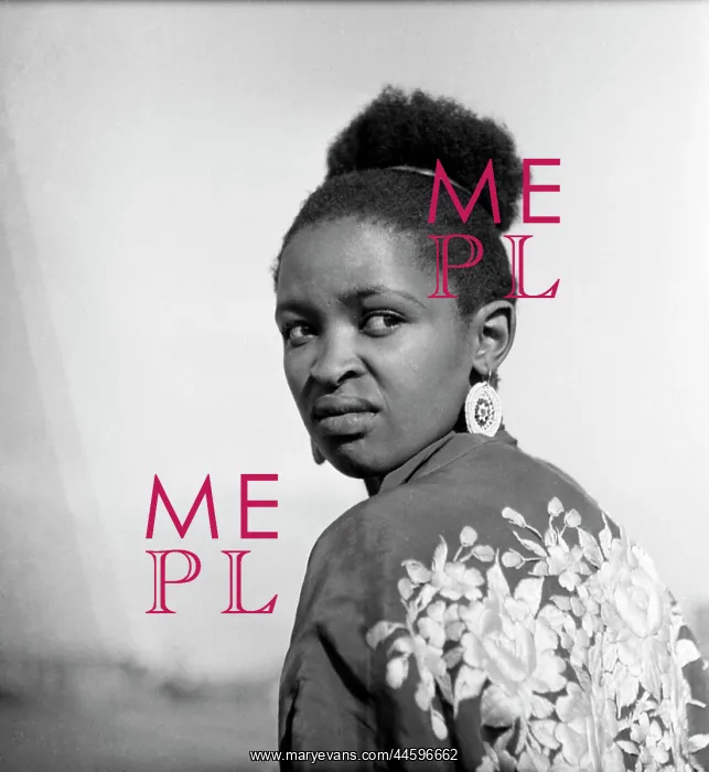 : Black and white portrait of singer and performer : Black and white portrait of singer and performer