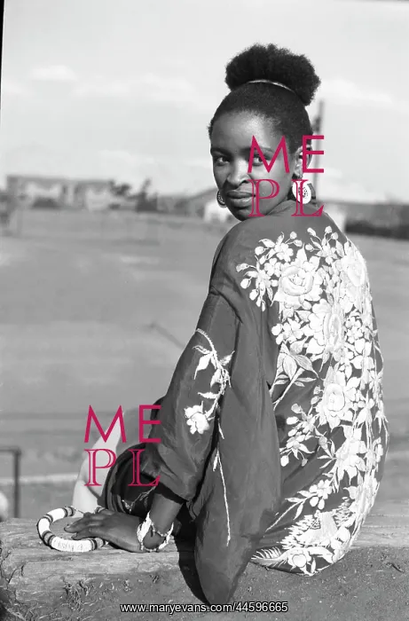 : Black and white portrait of singer and performer : Black and white portrait of singer and performer