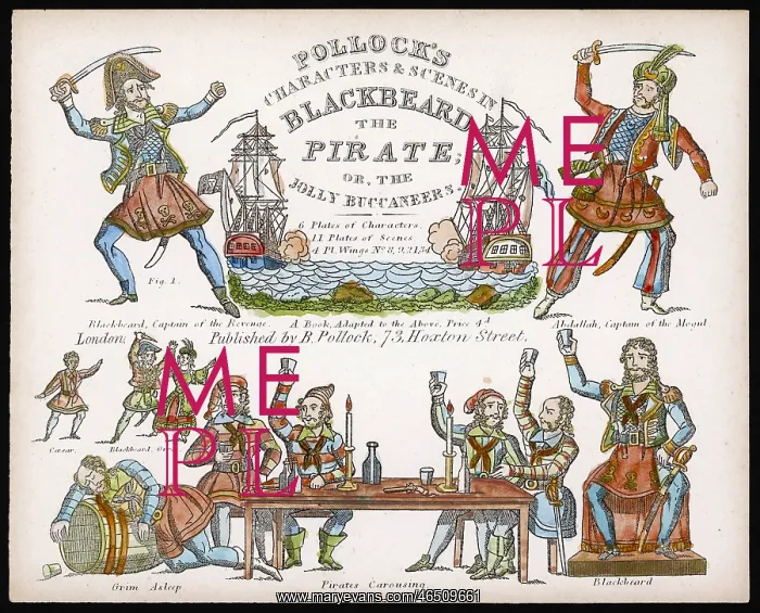: Blackbeard and Crew - Pirate : Blackbeard and Crew - Pirate