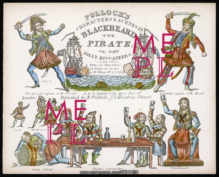 : Blackbeard and Crew - Pirate : Blackbeard and Crew - Pirate