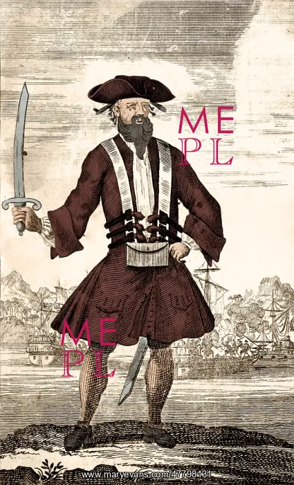 : Blackbeard, Edward Teach, English Pirate : Blackbeard, Edward Teach, English Pirate