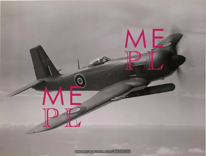 : Blackburn B-46 Firebrand TF4 in flight : Blackburn B-46 Firebrand TF4 in flight