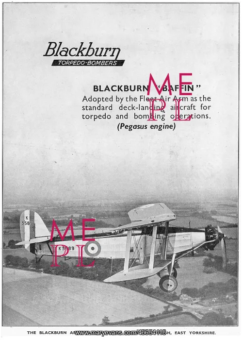 : Blackburn Baffin Torpedo Bomber K3589 : Blackburn Baffin Torpedo Bomber K3589