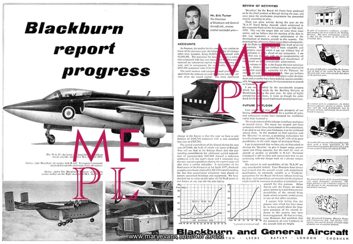 : Blackburn Compnay Report 1958 : Blackburn Compnay Report 1958