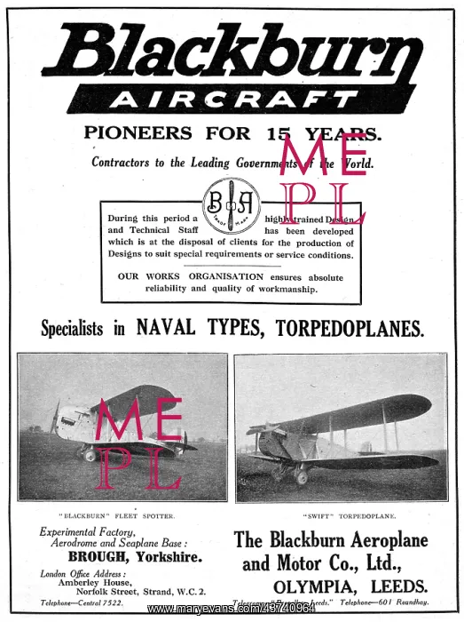 : Blackburn Fleet Spotter - Blackburn Swift : Blackburn Fleet Spotter - Blackburn Swift
