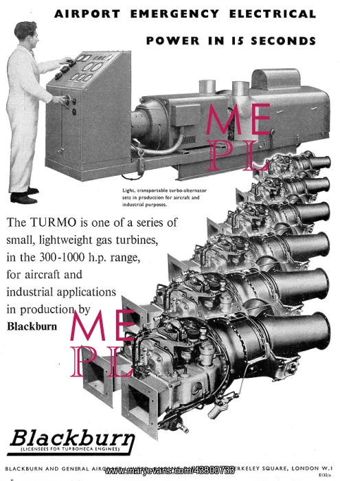 : Blackburn Turmo Airport Standby Power Unit : Blackburn Turmo Airport Standby Power Unit