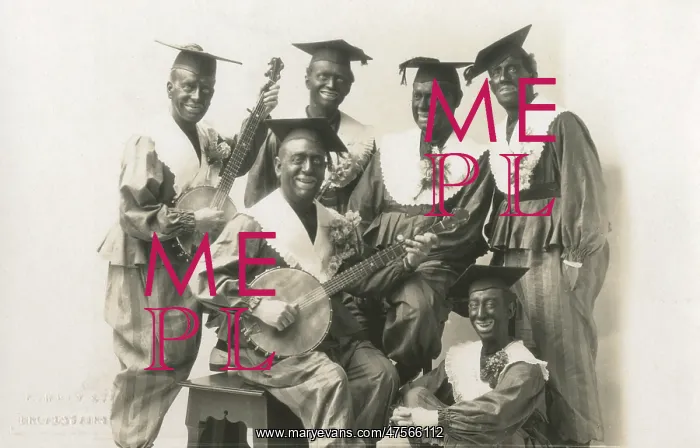 : A Blacked-up Minstrel Troupe : A Blacked-up Minstrel Troupe