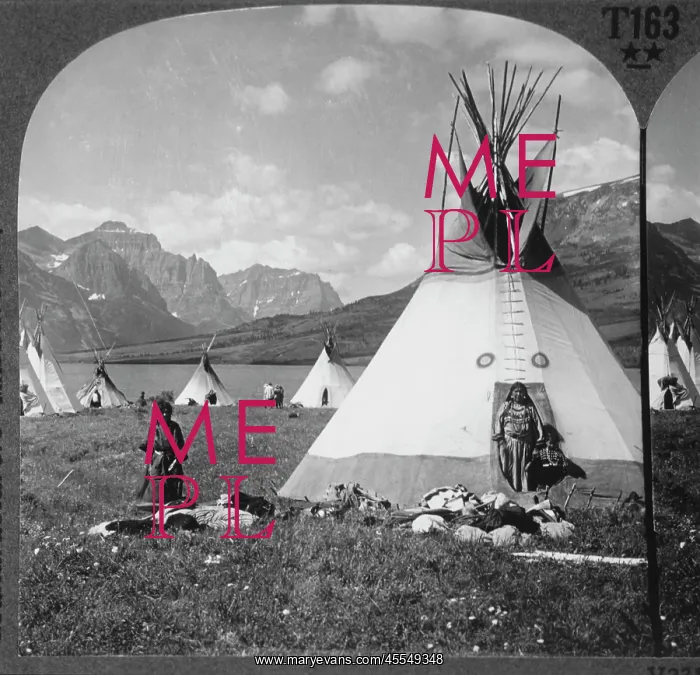 : Blackfeet - Native American - Tipi - Historical : Blackfeet - Native American - Tipi - Historical