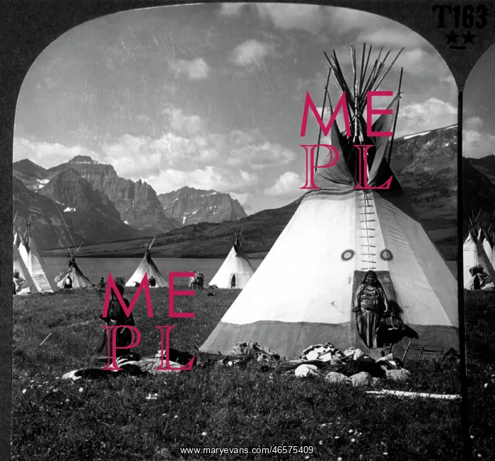 : Blackfoot Indian Village : Blackfoot Indian Village