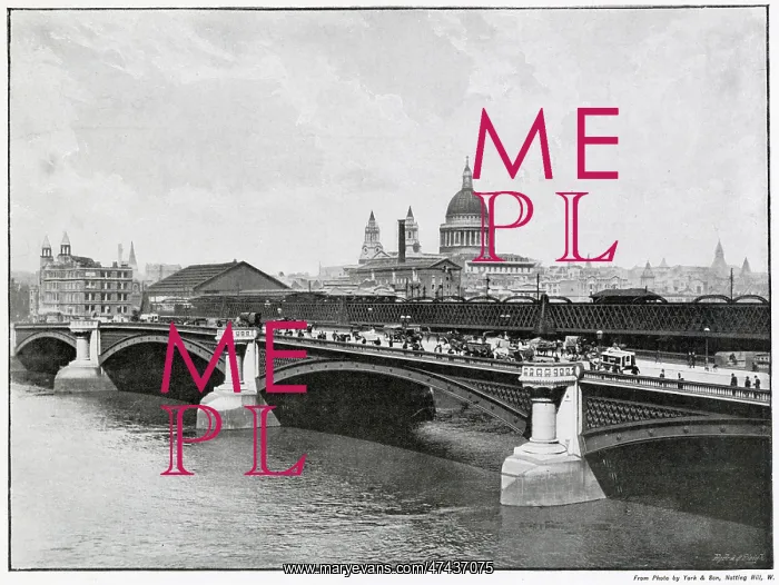 : Blackfriars Bridge 1895 : Blackfriars Bridge 1895