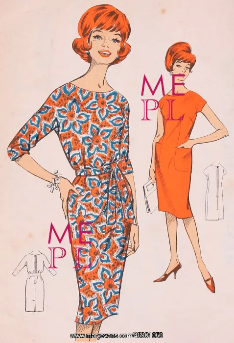 : Blackmore so easy dress pattern, orange Jackie : Blackmore so easy dress pattern, orange Jackie