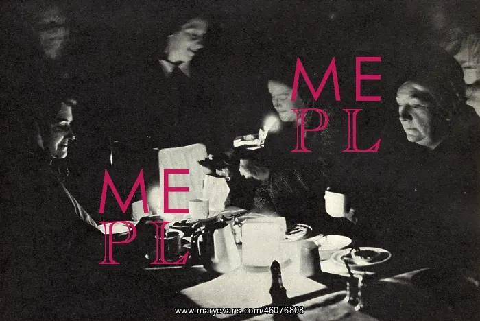 : Blackout, meal by candlelight, 1949 : Blackout, meal by candlelight, 1949